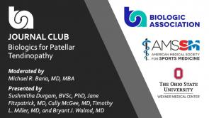 BA Journal Club: Biologics for Patellar Teninopathy