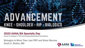 Biologics is More Than Just PRP and Bone Marrow: Scaffolds, Cytokines, Pharmacologic Agents