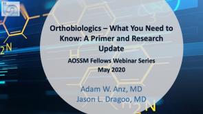 Orthobiologics What You Need to Know: A Primer and Research Update