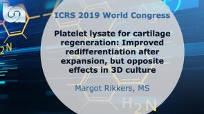 Platelet lysate for cartilage regeneration: Improved redifferentiation after expansion, but opposite effects in 3D culture