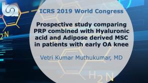 Prospective study comparing PRP combined with Hyaluronic acid and Adipose derived MSC in patients with early OA knee