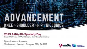 Question and Answer: PRP and Emerging Blood-Based Formulations