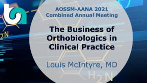The Business of Orthobiologics in Clinical Practice